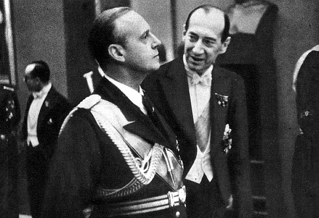 Joachim von Ribbentrop w rozmowie z Jzefem Beckiem podczas wizyty w Warszawie w styczniu 1939 r. (rdo: Wikimedia Commons).