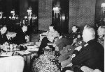 Prezydent Czecho-Słowacji Emil Hacha akceptuje ultimatum Hitlera, 15 marca 1939, Berlin (źródło: Wikimedia Commons).