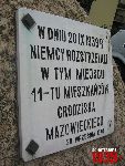 Grodzisk Mazowiecki, ul. Żyrardowska, pomnik. Stan z dn. 06. 09. 2012 r. (fot. Tomasz Karolak).