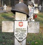 Kpr. Iwan Terlakowski upamitniony (bdnie jako uan) na jednej z mogi zbiorowych cmentarza wojennego w Granicy (fot. udostpni: Krzysztof Godzik).