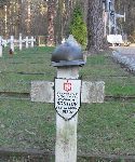 Ppor. Zygmunt Kostiuk upamitniony na jednej z mogi zbiorowych cmentarza wojennego w Granicy (fot. udostpni: Krzysztof Godzik).