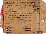 Karta pracy (Arbeitskarte) Edmunda Napieray jako cywilnego robotnika przymusowego w Niemczech wydana w 1942 r. (dok. ze b. rodzinnych).