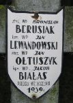 Jan Otuszyk, upamitniony na imiennej tablicy epitafijnej na wydzielonej kwaterze na cmentarzu rzymskokatolickim w Juliopolu.