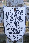 Wasilij Kwasow upamitniony na imiennej tablicy epitafijnej na jednej z mogi zbiorowych cmentarza wojennego w Budach Starych. Stan z dn. 25. 12. 2005 r. (fot. Marcin Prengowski).