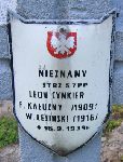 Wacaw Lesiski, upamitniony na imiennej tablicy epitafijnej na kwaterze wojennej na cmentarzu rzymskokatolickim w Rybnie. Stan z 2005r.