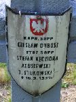 Czesaw Dobosz, upamitniony na imiennej tablicy epitafijnej na kwaterze wojennej na cmentarzu rzymskokatolickim w Rybnie. Stan z 2005r.