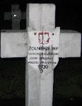 Franciszek Grzekowski, upamitniony na imiennej tablicy epitafijnej na cmentarzu wojennym w Sochaczewie - Trojanowie, Al. 600-lecia. Stan z 2005 r.