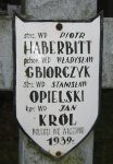Wadysaw Gbiorczyk, upamitniony na imiennej tablicy epitafijnej na wydzielonej kwaterze na cmentarzu rzymskokatolickim w Juliopolu.