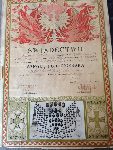 wiadectwo ukoczenia Szkoy Podoficerskiej w 57 Puku Piechoty Wielkopolskiej Karola II Krla Rumunii w Poznaniu przez st. strz. Antoniego Wcawka wystawione 4 marca 1939 r. (dok. ze zb. rodzinnych).