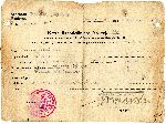 Karta rzemielnicza nr 673 wydana Janowi Myszkierowi dn. 12 stycznia 1935 r. przez Starost Powiatowego Kocierskiego (dok. ze zb. rodzinnych).