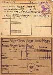 Rewers karty kwitowej (Quittungskarte) Edmunda Napieray jako cywilnego robotnika przymusowego w III Rzeszy wystawionej 30 maja 1944 r. (dok. ze zb. rodzinnych).