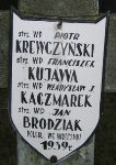 Wadysaw Kaczmarek, upamitniony na imiennej tablicy epitafijnej na wydzielonej kwaterze na cmentarzu rzymskokatolickim w Juliopolu.