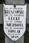 Franciszek Pawlak, upamitniony na imiennej tablicy epitafijnej na wydzielonej kwaterze na cmentarzu rzymskokatolickim w Juliopolu.