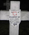 Jzef Paszczyk, upamitniony na imiennej tablicy epitafijnej na cmentarzu wojennym w Sochaczewie - Trojanowie, Al. 600-lecia. Stan z 2005 r.