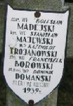 Stanisaw Majewski, upamitniony na imiennej tablicy epitafijnej na wydzielonej kwaterze na cmentarzu rzymskokatolickim w Juliopolu.