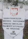 Tadeusz Michalski, upamitniony na imiennej tablicy epitafijnej na cmentarzu wojennym w Sochaczewie - Trojanowie, al. 600-lecia. Stan z 2005r.