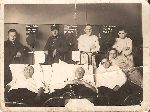 Józef Nowak (leży trzeci od lewej) w dniu 13. III. 1934 r. w szpitalu wojskowym w czasie leczenia zapalenia wyrostka robaczkowego (fot. ze zb. rodzinnych).