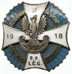 Odznaka pamitkowa 9 Puku Piechoty Legionw z Zamocia, w ktrym Mieczysaw Czata odbywa zasadnicz sub wojskow (udostpni: Pawe Dworak).