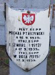 Micha Ptaszyski, upamitniony na imiennej tablicy epitafijnej na kwaterze wojennej na cmentarzu rzymskokatolickim w Rybnie. Stan z 2005r.