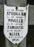 Roman Winkler, upamitniony na imiennej tablicy epitafijnej na wydzielonej kwaterze na cmentarzu rzymskokatolickim w Juliopolu.