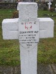Tadeusz Zabrocki, upamitniony na imiennej tablicy epitafijnej na cmentarzu wojennym w Sochaczewie - Trojanowie, Al. 600-lecia. Stan z 2005 r.