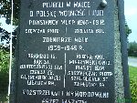 Obelisk we Wijewie - Jzef Garncarek (bdnie zapisane nazwisko Garczarek)