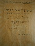 wiadectwo ukoczenia Szkoy Podchorych dla Podoficerw w Bydgoszczy przez Wiktora Ziemiskiego wystawione dn. 15 padziernika 1938 r. (dok. ze zb. rodzinnych).