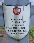 M. Iga, upamitniony na imiennej tablicy epitafijnej na kwaterze wojennej na cmentarzu rzymskokatolickim w Rybnie. Stan z 2005r.