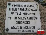 Grodzisk Mazowiecki, ul. yrardowska, pomnik. Stan z dn. 06. 09. 2012 r. (fot. Tomasz Karolak).